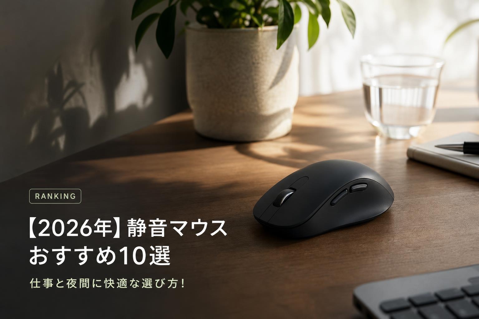 【2026年】静音マウスおすすめ10選｜仕事と夜間に快適な選び方