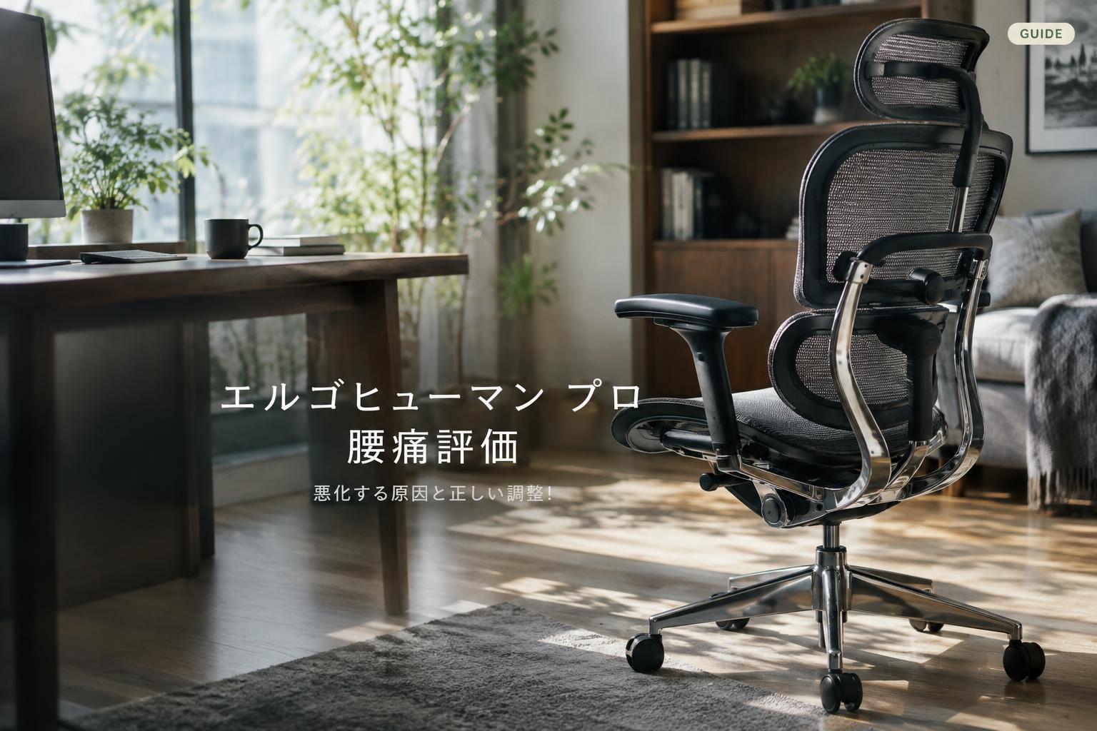 エルゴヒューマン プロ 腰痛評価｜悪化する原因と正しい調整