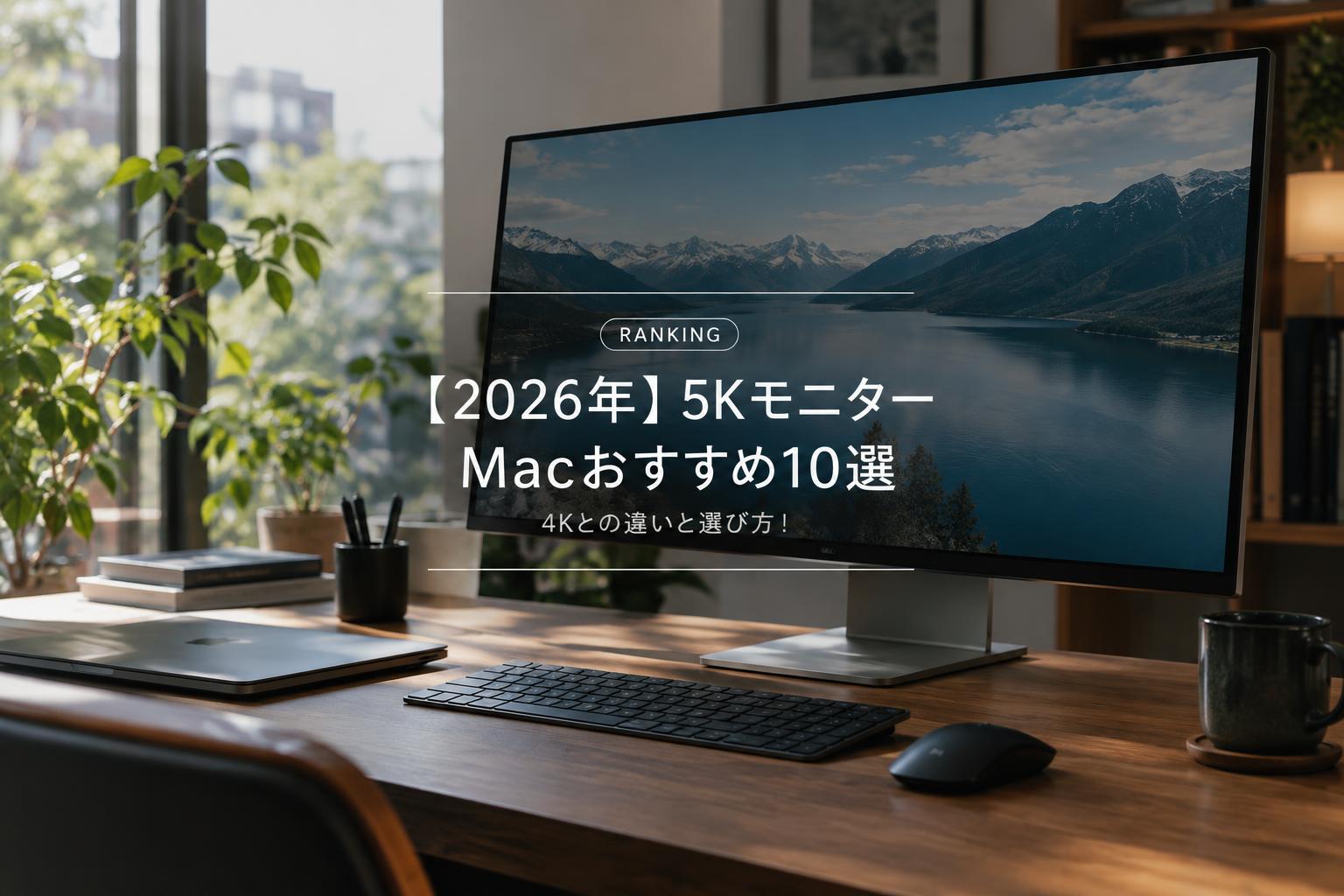 【2026年】5Kモニター Macおすすめ10選｜4Kとの違いと選び方