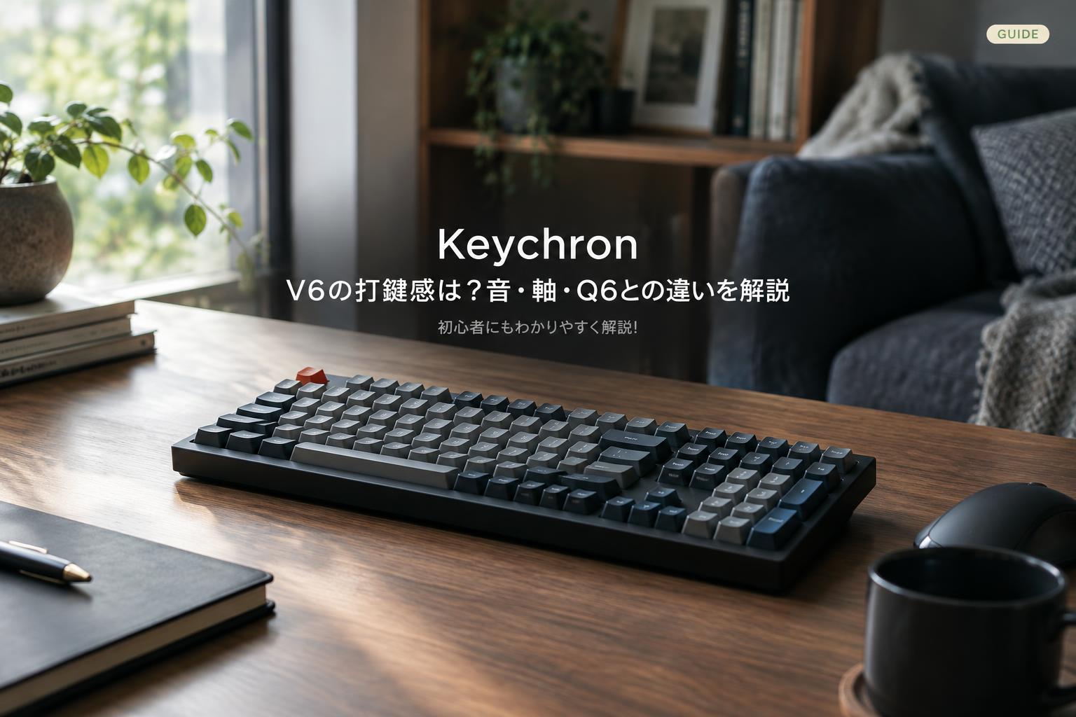 Keychron V6の打鍵感は？音・軸・Q6との違いを解説