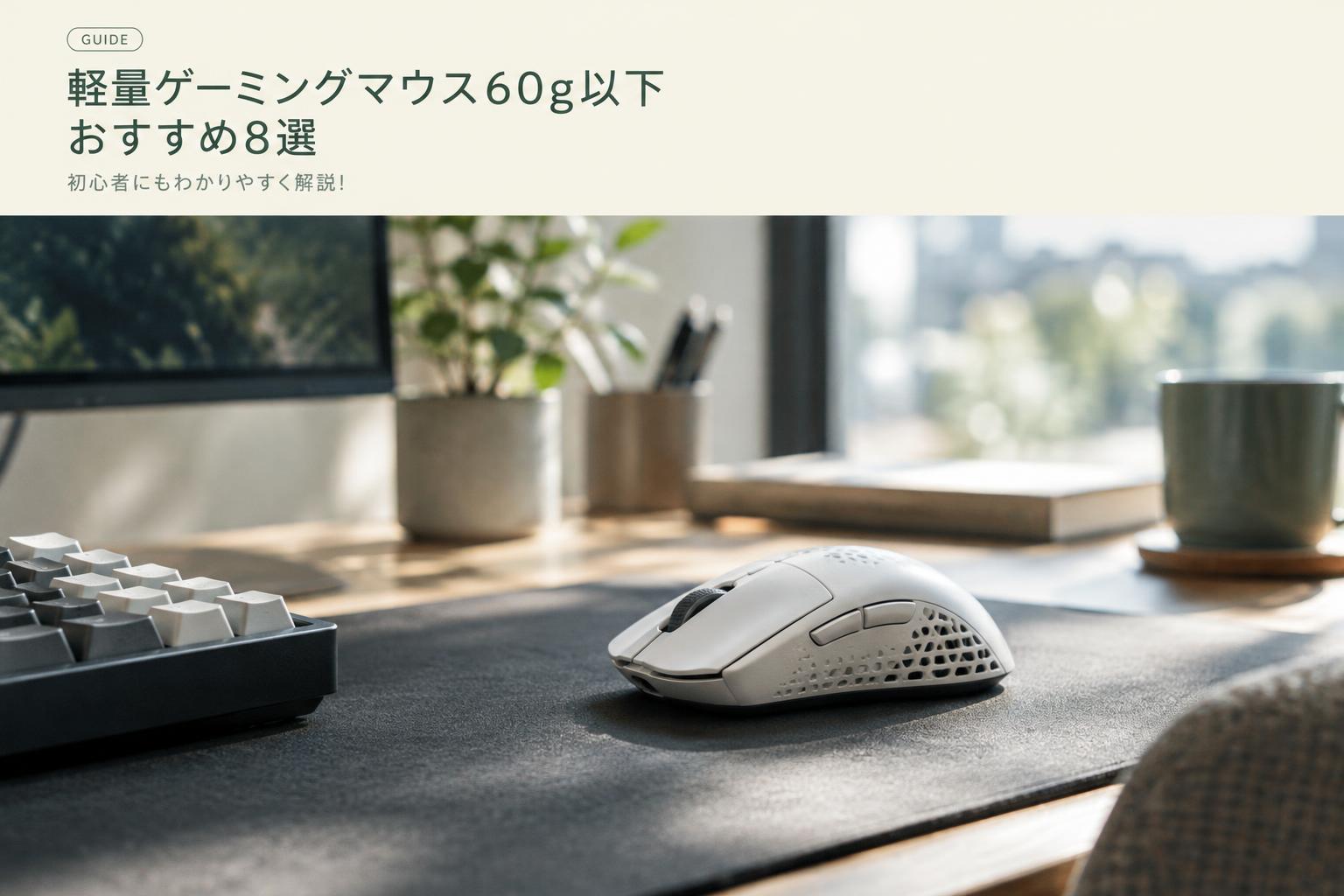 軽量ゲーミングマウス60g以下おすすめ8選