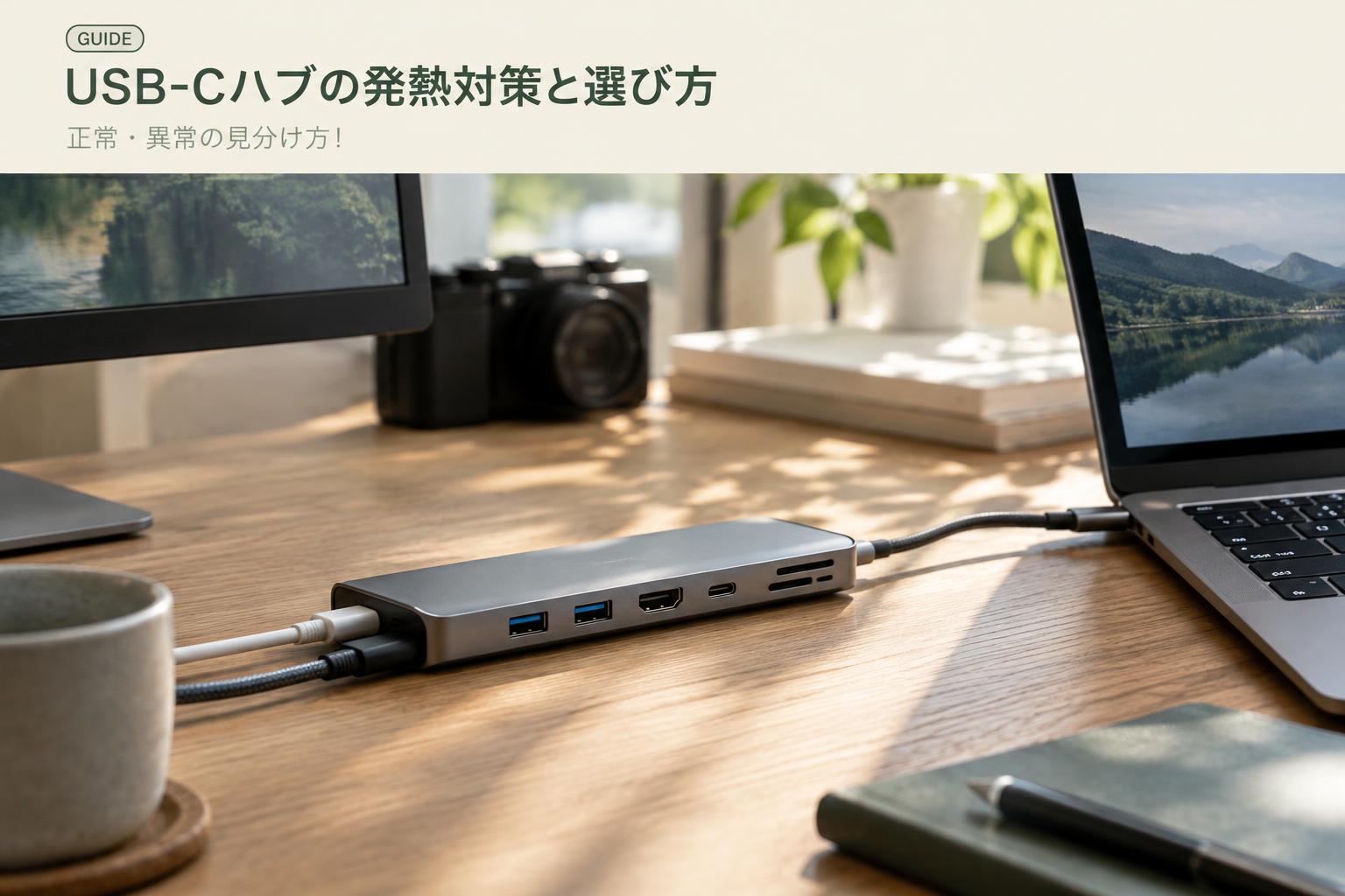 USB-Cハブの発熱対策と選び方｜正常・異常の見分け方