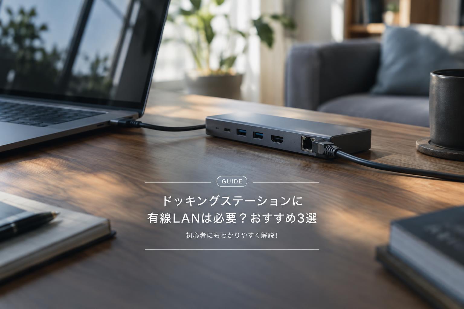 ドッキングステーションに有線LANは必要？おすすめ3選