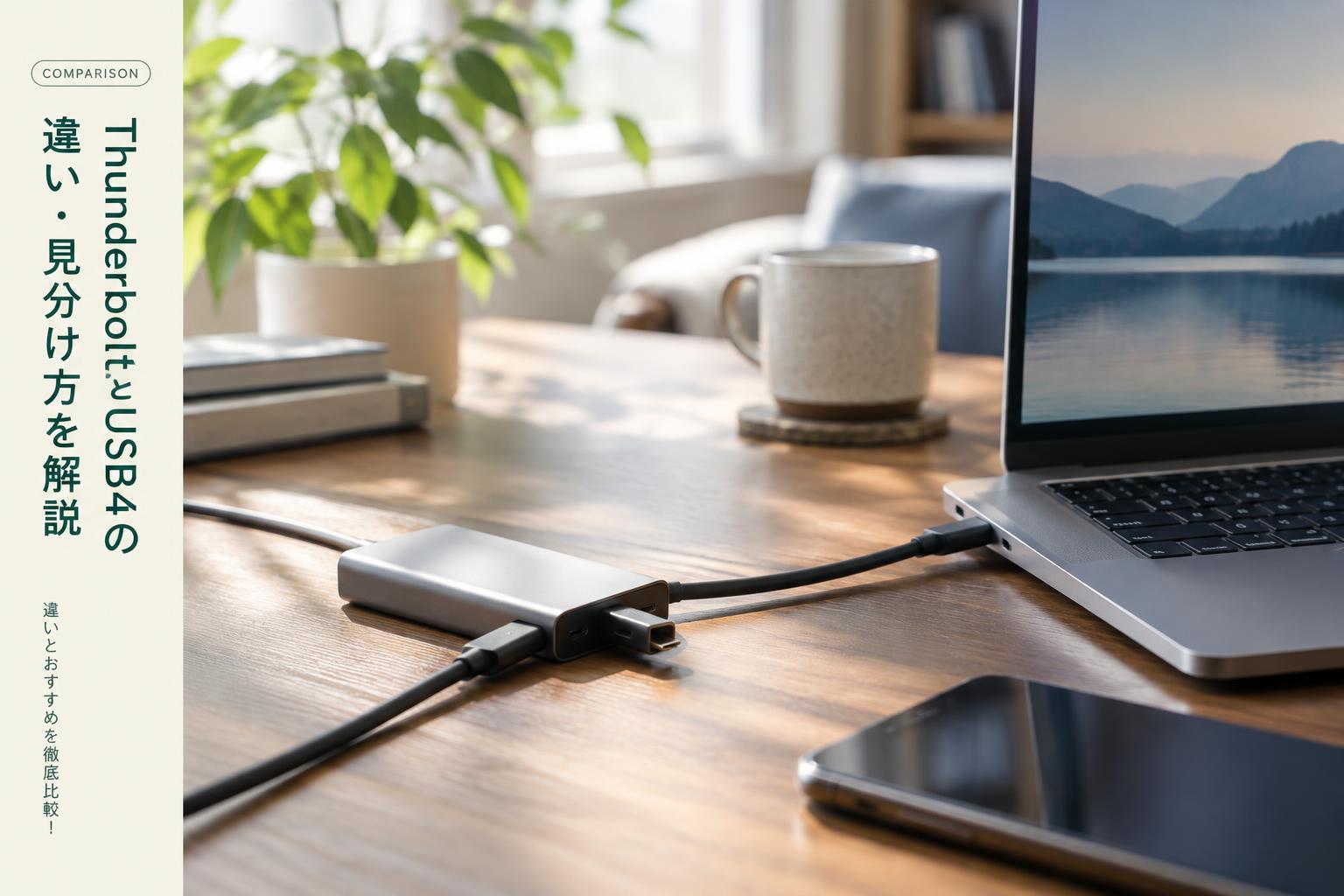 ThunderboltとUSB4の違い・見分け方を解説