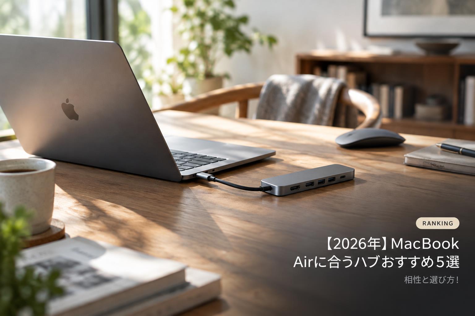 【2026年】MacBook Airに合うハブおすすめ5選｜相性と選び方