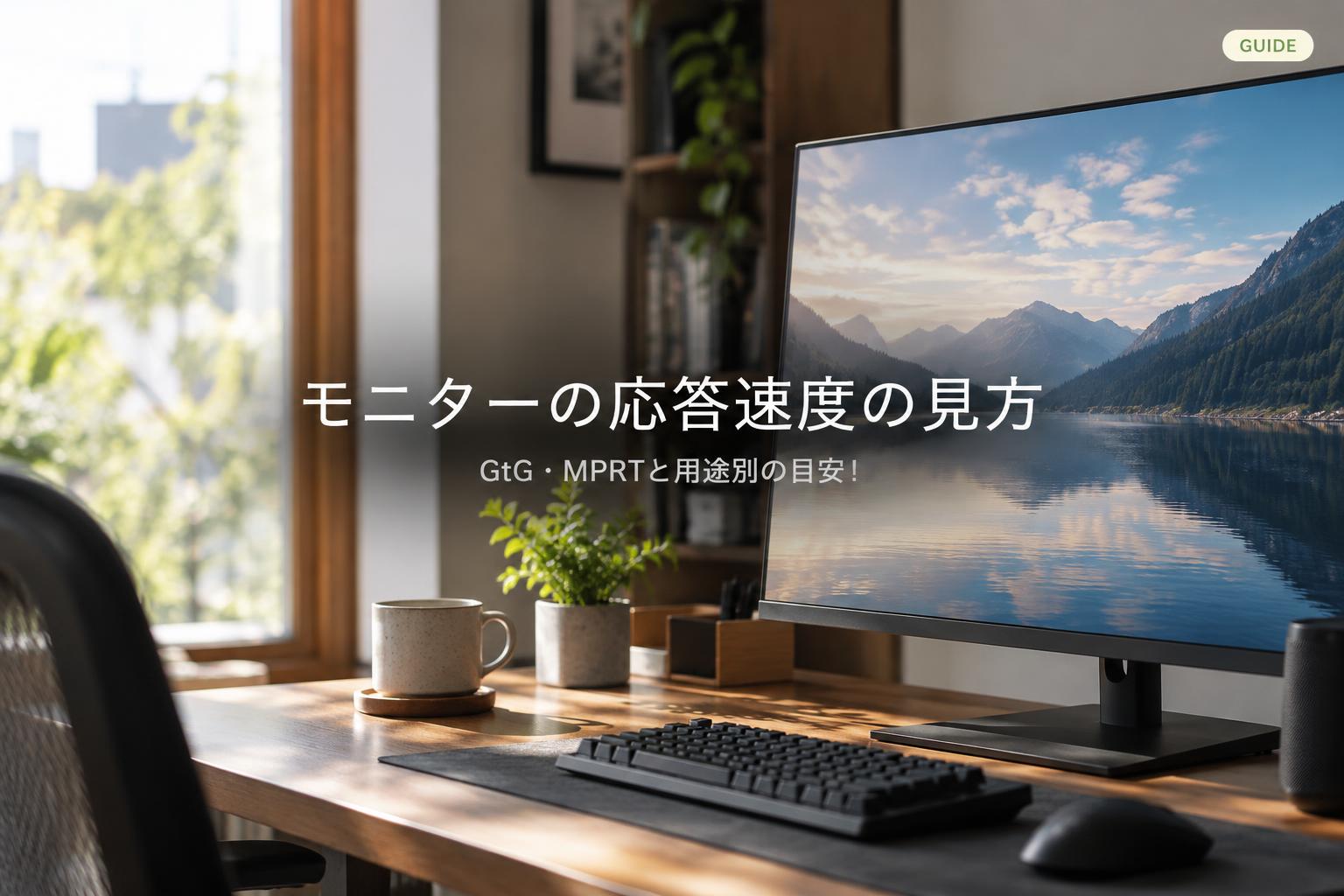 モニターの応答速度の見方｜GtG・MPRTと用途別の目安