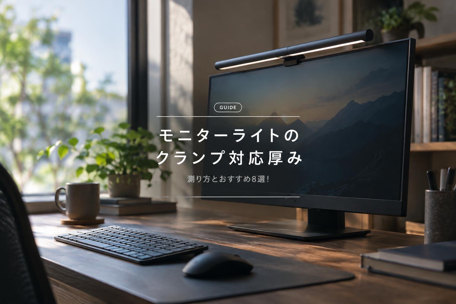 モニターライトのクランプ対応厚み｜測り方とおすすめ8選