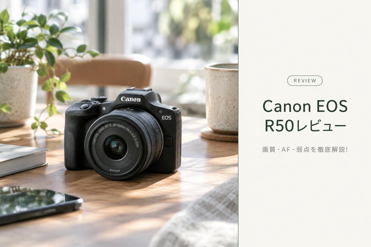Canon EOS R50レビュー｜画質・AF・弱点を徹底解説