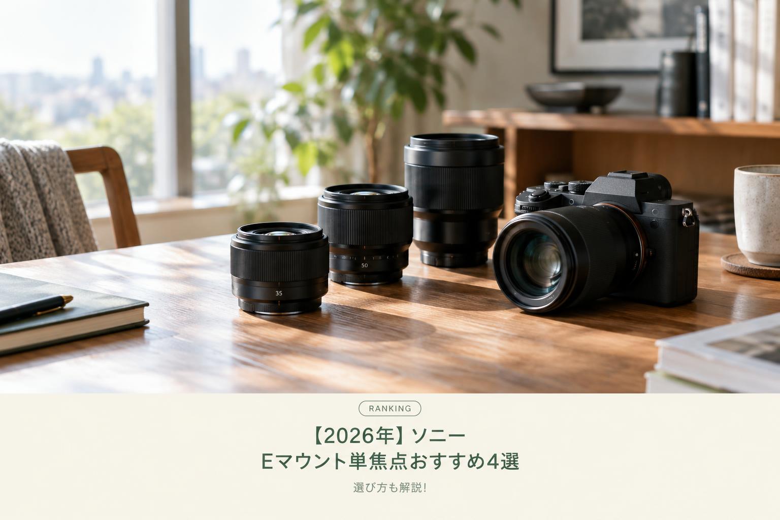 【2026年】ソニー Eマウント単焦点おすすめ4選｜選び方も解説