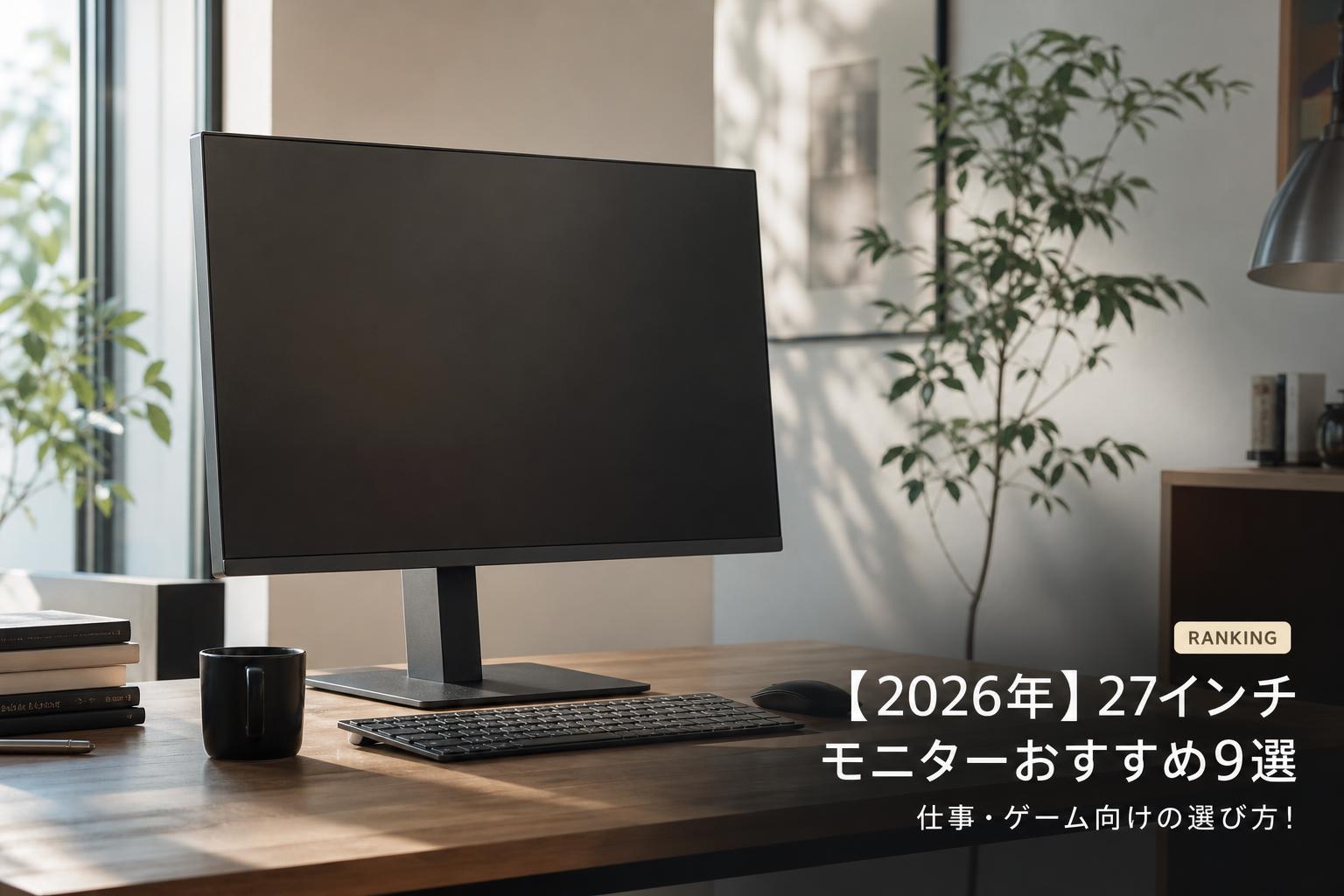 【2026年】27インチモニターおすすめ9選｜仕事・ゲーム向けの選び方