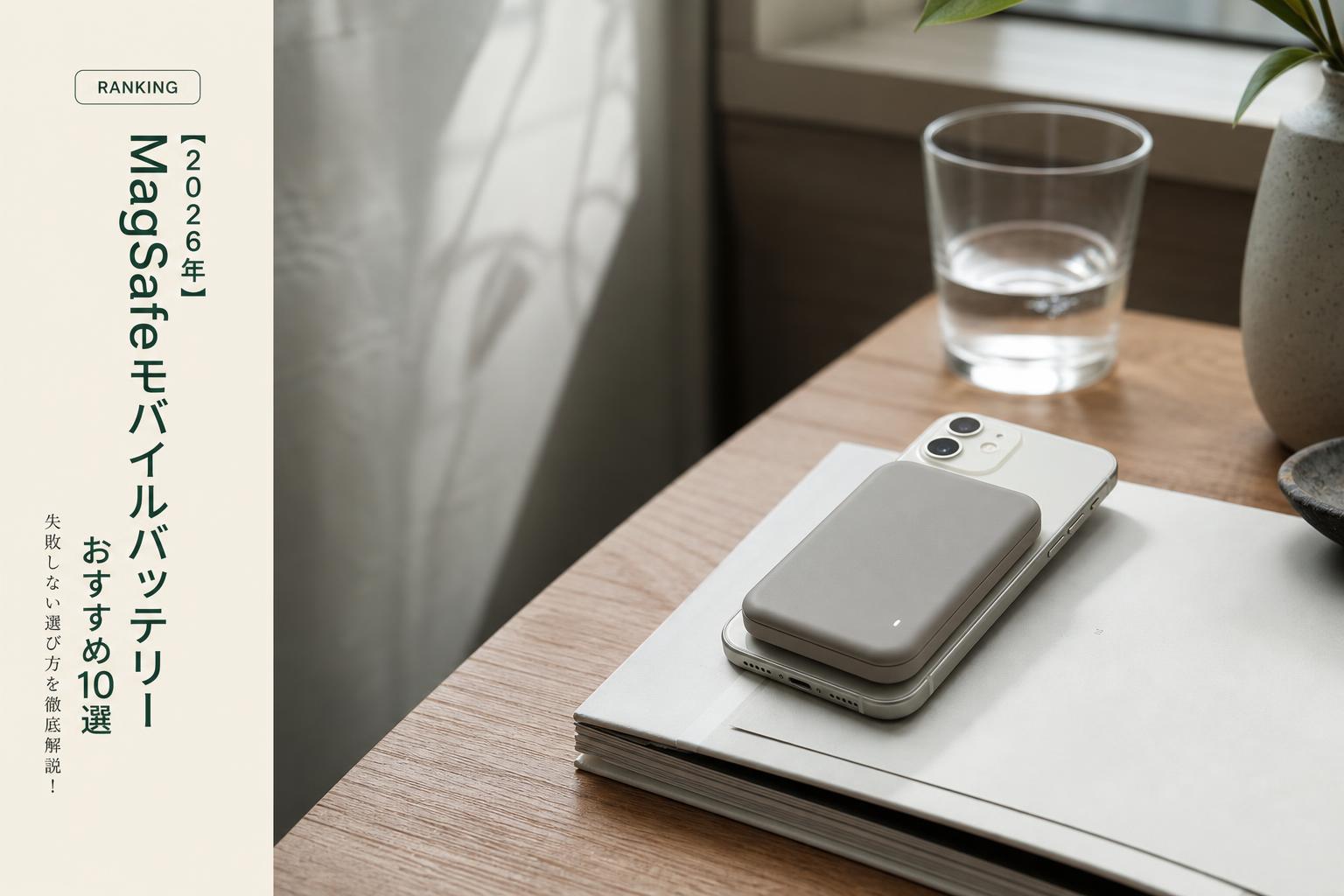 【2026年】MagSafeモバイルバッテリーおすすめ10選