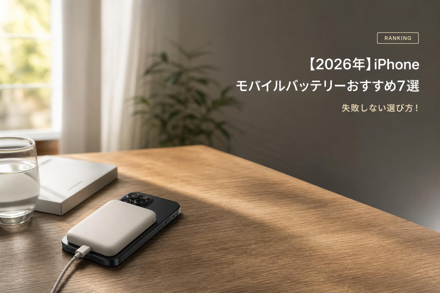 【2026年】iPhone モバイルバッテリーおすすめ7選｜失敗しない選び方