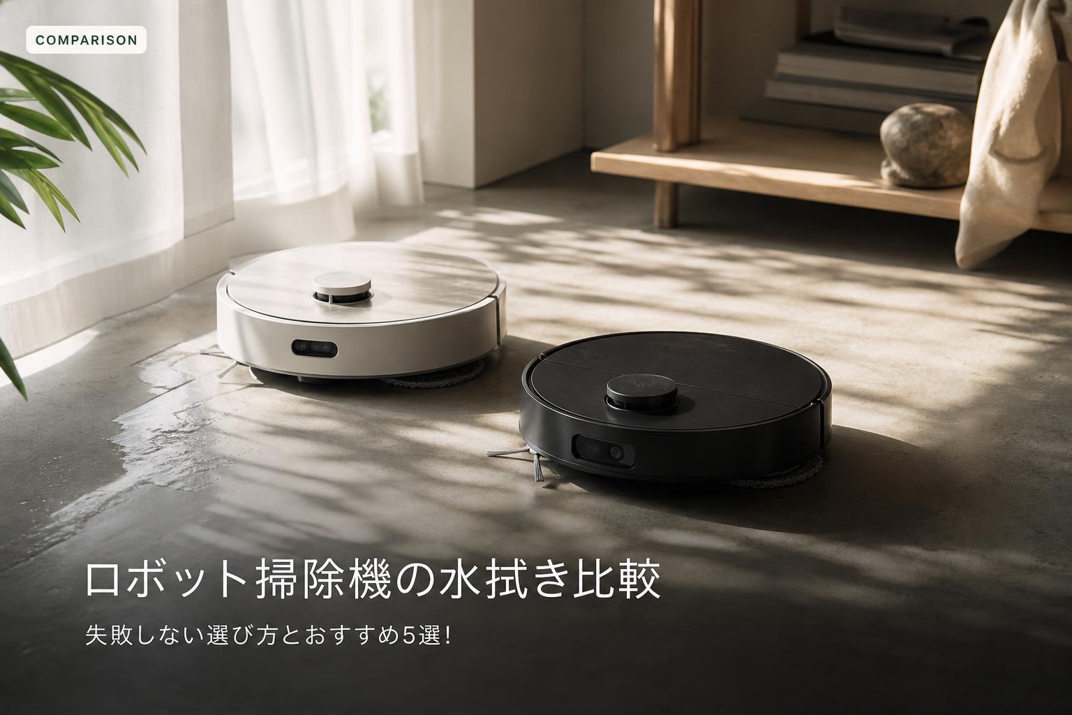 ロボット掃除機の水拭き比較｜失敗しない選び方とおすすめ5選