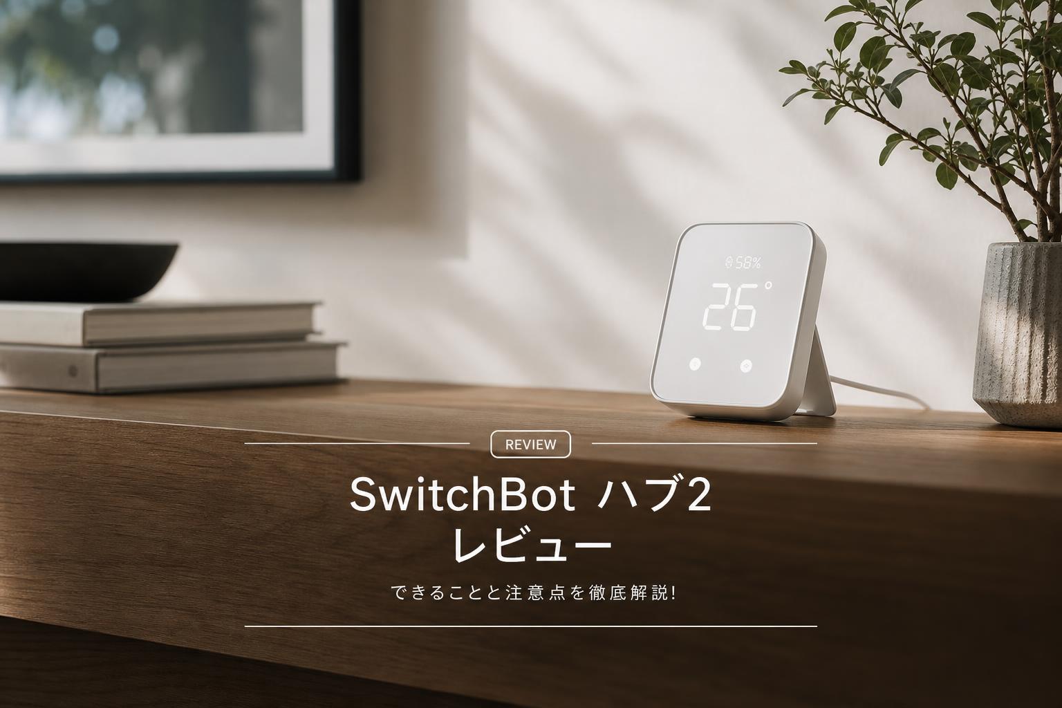 SwitchBot ハブ2 レビュー｜できることと注意点を徹底解説