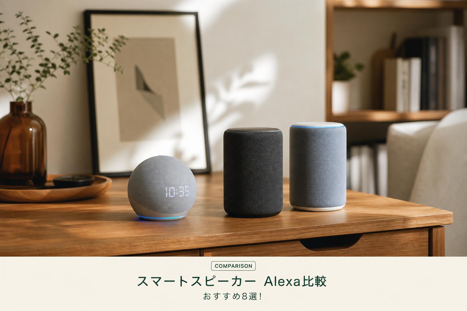 スマートスピーカー Alexa比較｜おすすめ8選