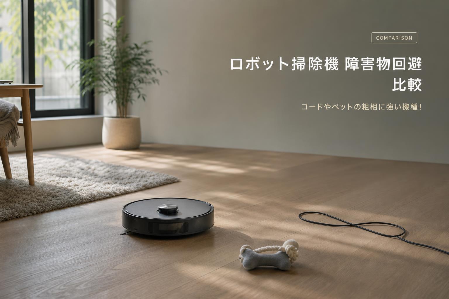 ロボット掃除機 障害物回避 比較｜コードやペットの粗相に強い機種