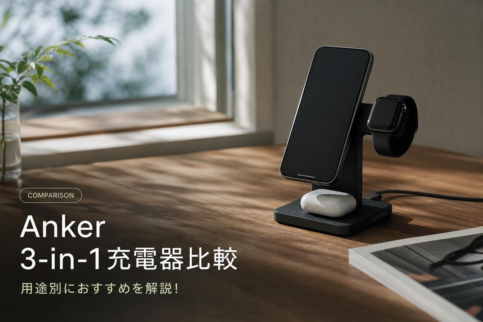 Anker 3-in-1充電器比較｜用途別におすすめを解説