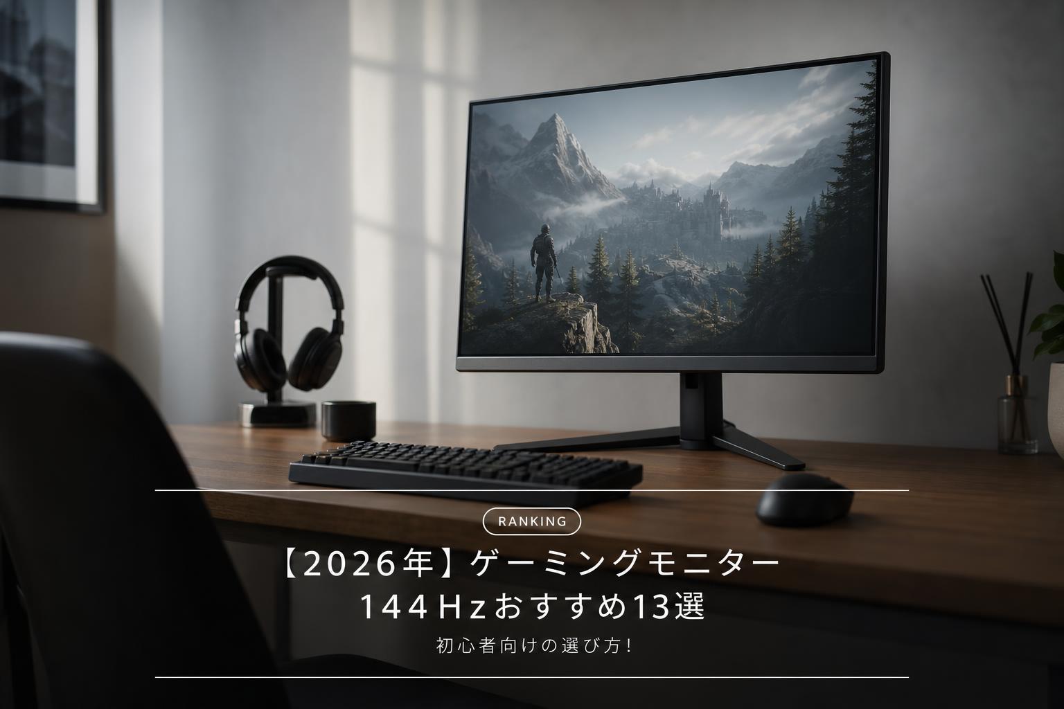 【2026年】ゲーミングモニター144Hzおすすめ13選｜初心者向けの選び方