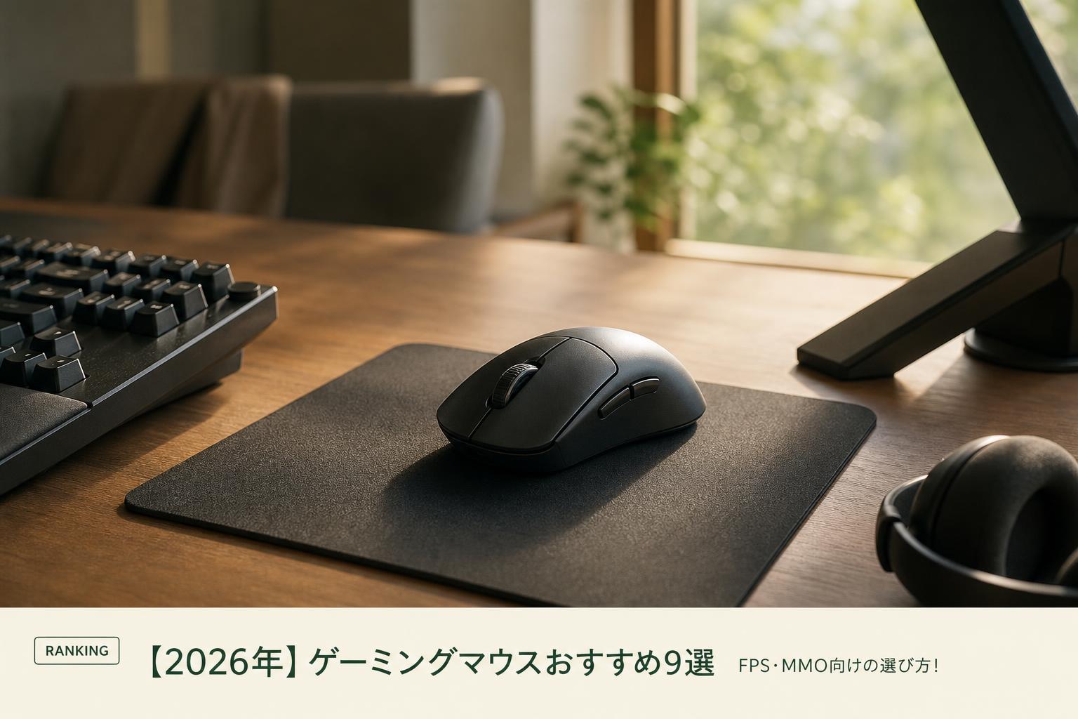【2026年】ゲーミングマウスおすすめ9選｜FPS・MMO向けの選び方