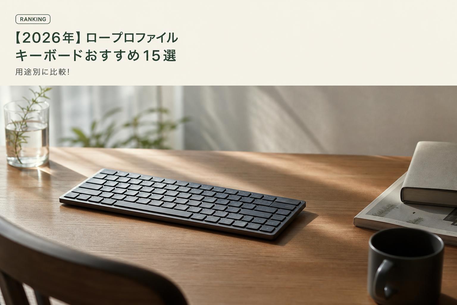 【2026年】ロープロファイルキーボードおすすめ15選｜用途別に比較