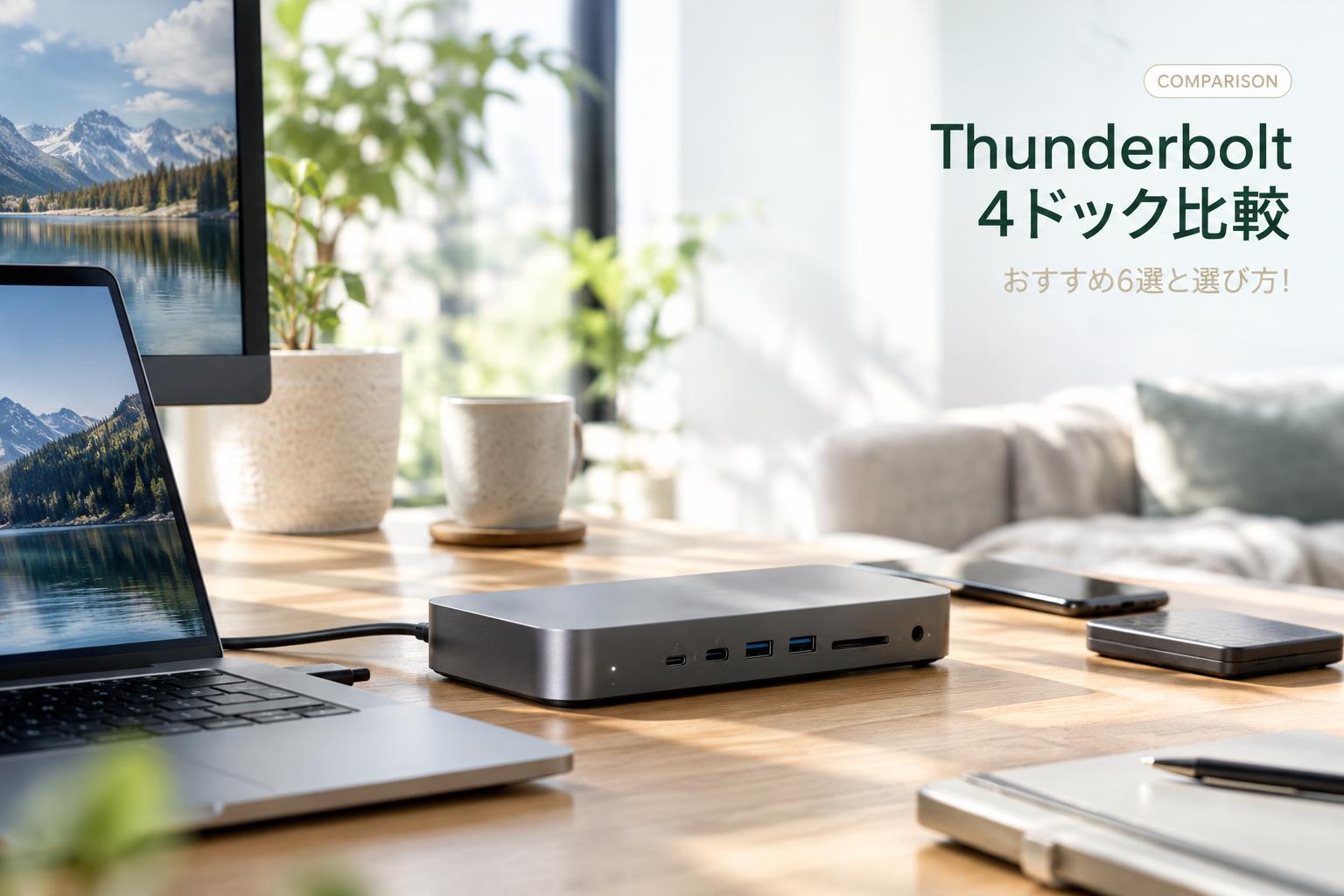 Thunderbolt 4ドック比較｜おすすめ6選と選び方